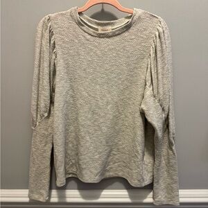 Everly Heather Gray Long Sleeve Top